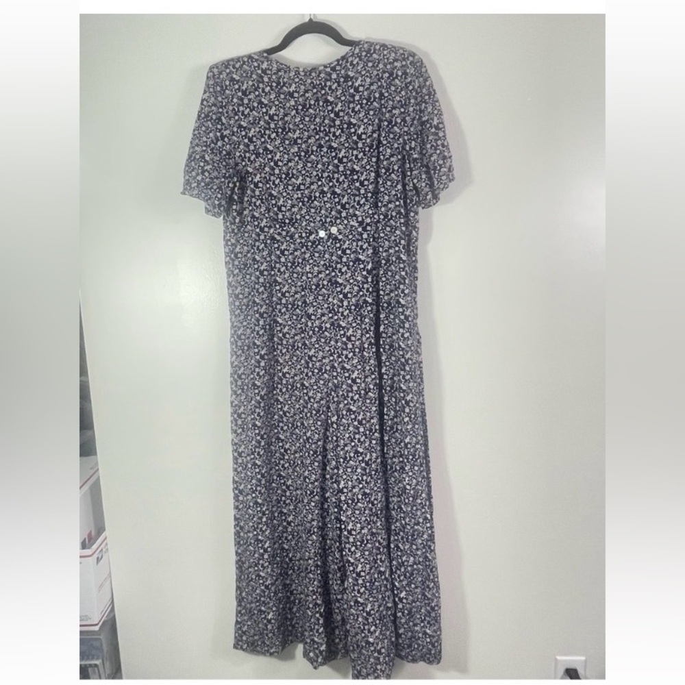 Vintage Gorgeous Flower Print Wide Leg Romper - Picture 5 of 5